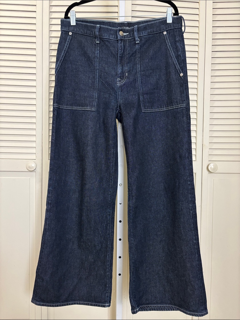 J. Crew Camp-Pocket Wide-Leg Indigo Wash Jean Size 29 - Picture 4 of 14